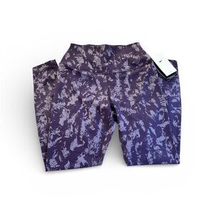 Nike Purple and White Patterned Leggings